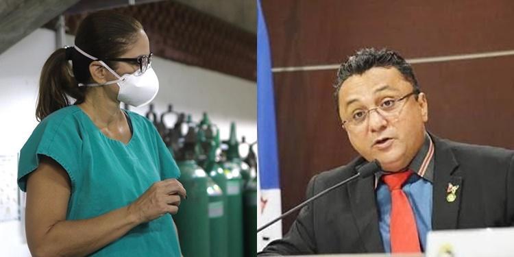 Lucy Soares e o vereador Dudu