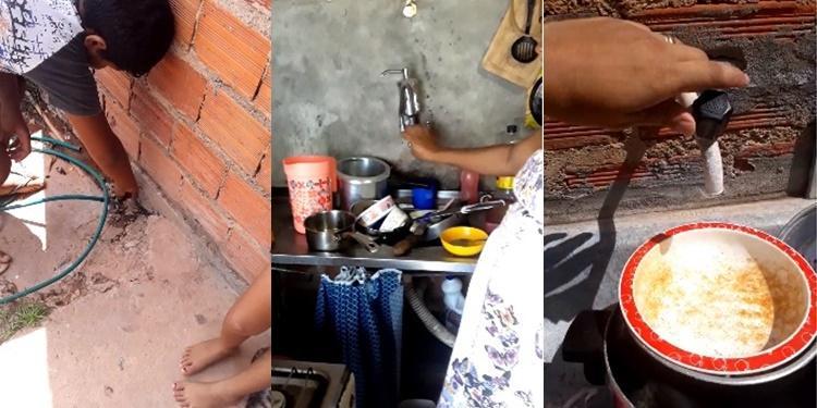 População pena com falta de água na zona Sudeste durante B-R-O BRO