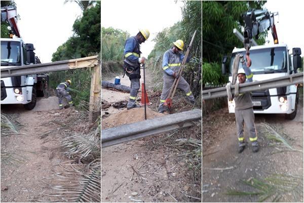 Equipe da Equatorial realizou uma operação das 17h30 às 4h da madrugada deste domingo no Povoado, porém moradores contam que a energia está oscilando