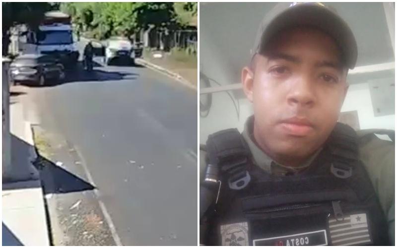 O soldado Igor morreu durante confronto com criminosos em José de Freitas. Ele sofreu um tiro acidental que o atingiu na coxa