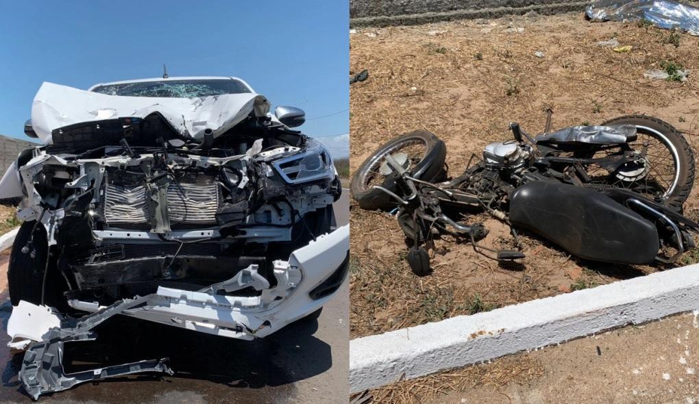 Os veículos ficaram destruídos