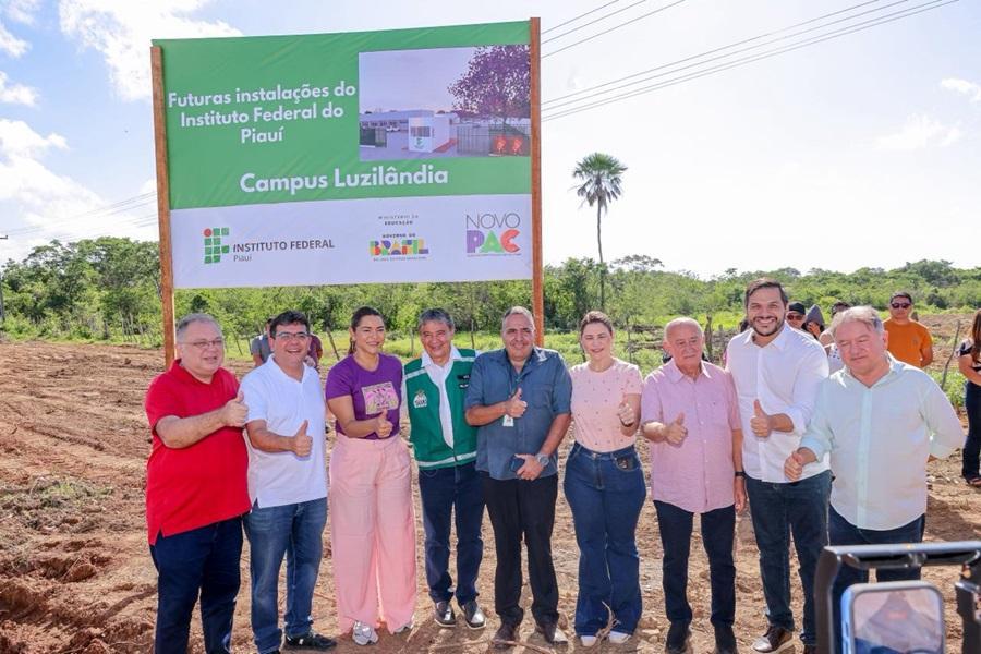 Lançamento da pedra fundamental do IFPI em Luzilândia