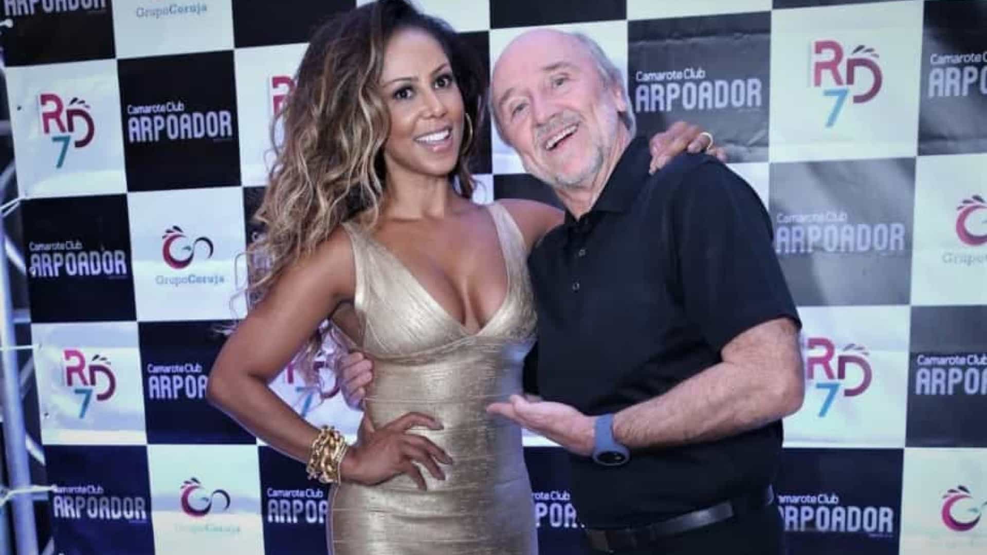 Valéria Valenssa e o designer Hans Donner