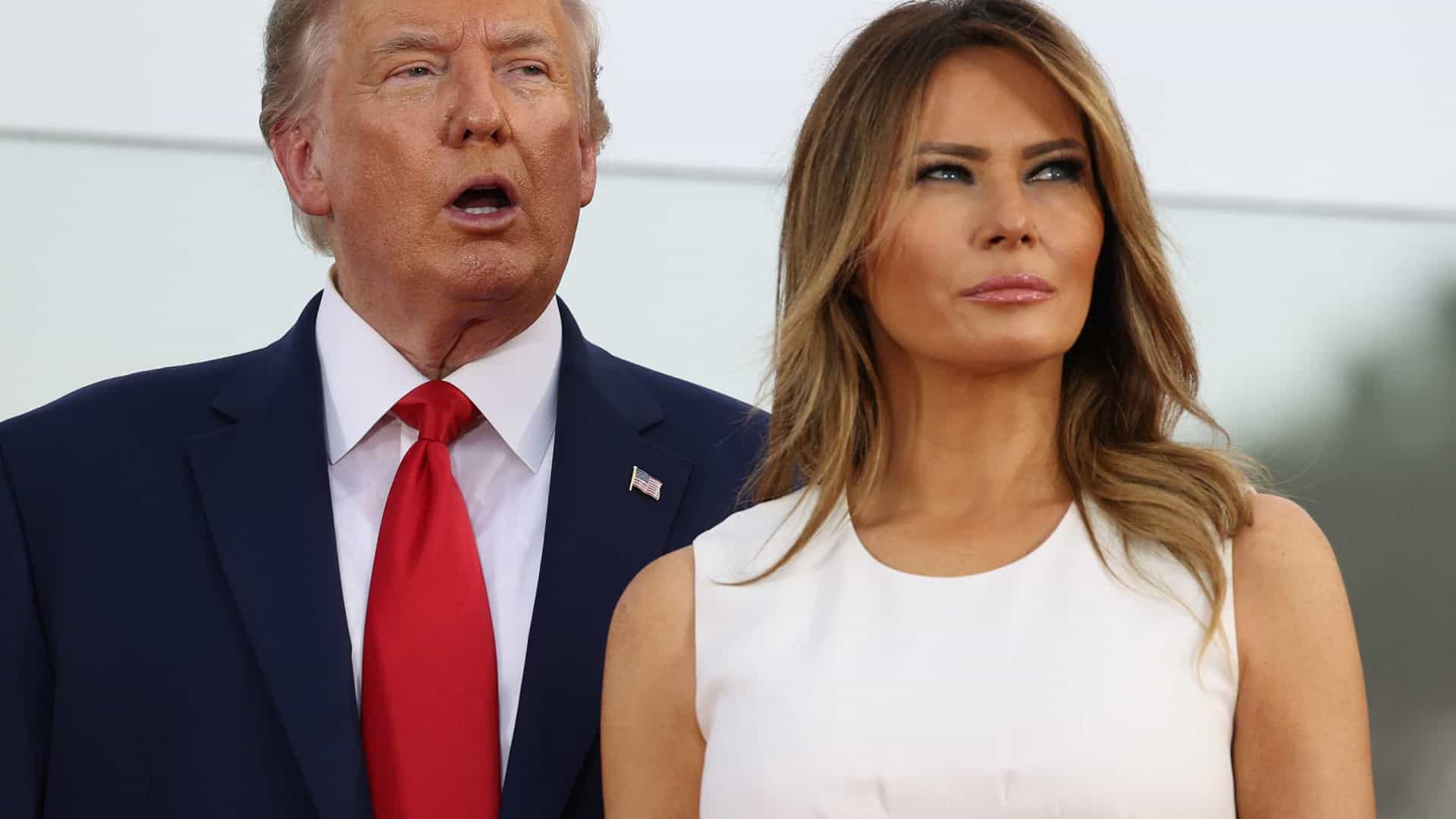Trump e esposa