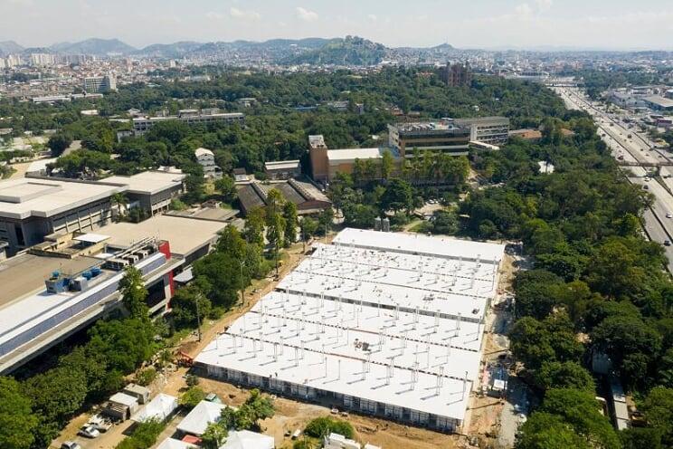 Obra em andamento do Hospital Leonardo Oliveira