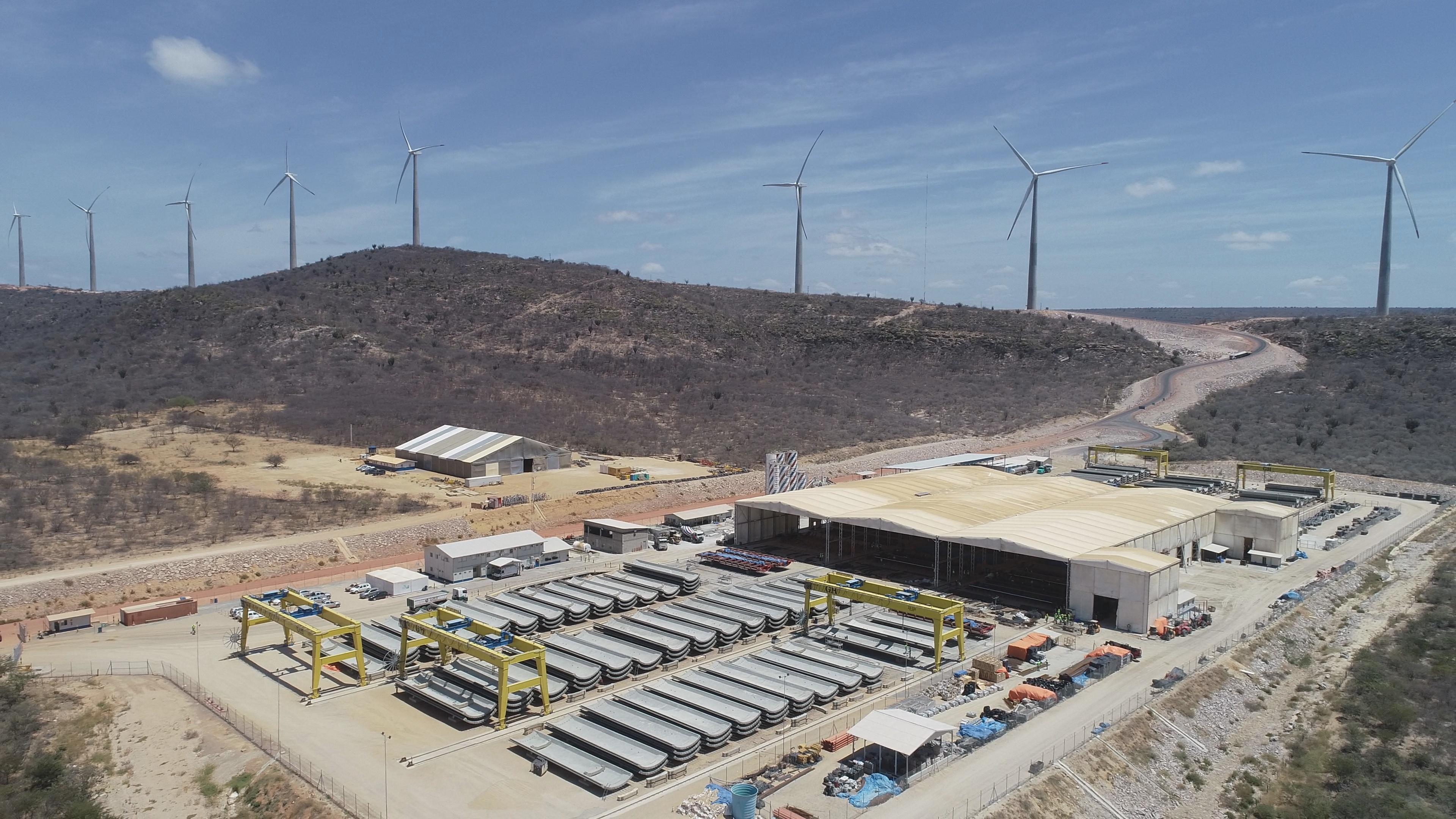 Parque de energia eólica lagoa do Barro