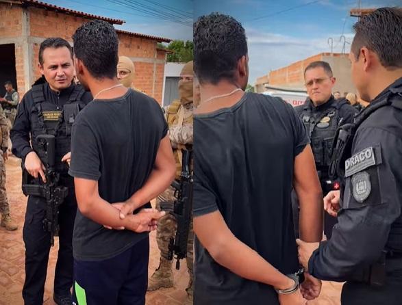 Homem pede foto para delegado Charles Pessoa e acaba preso