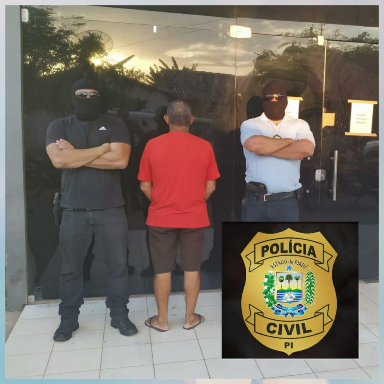 Homem detido pela Polícia de Piripiri