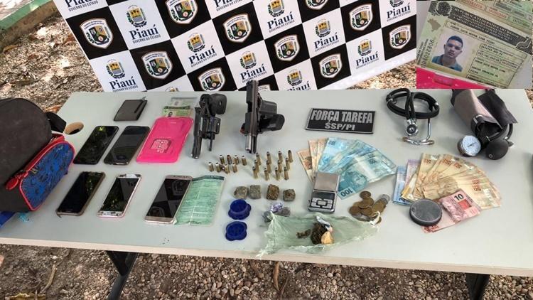 Material apreendido na zona Sul de Teresina
