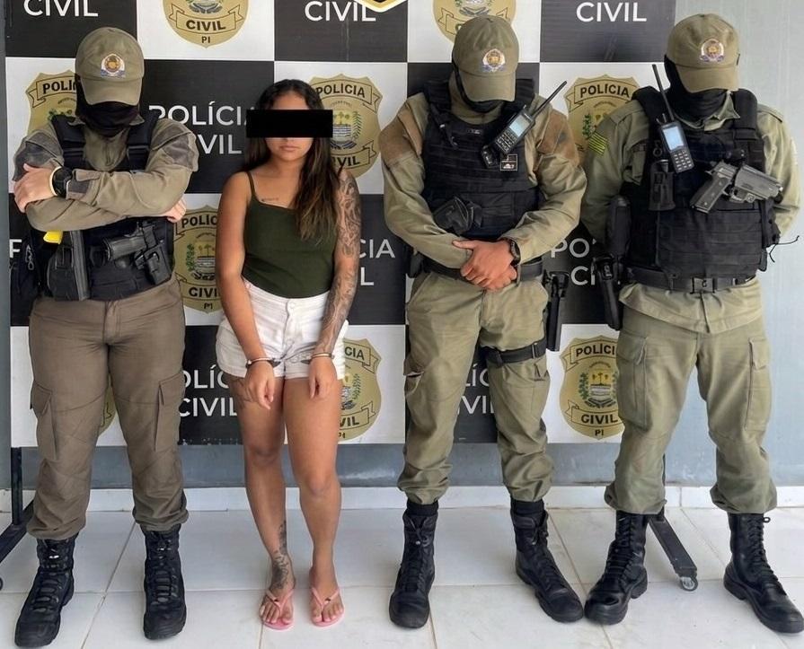 Jamillys Cristina Alves de Oliveira, apontada como integrante da facção criminosa Comando Vermelho