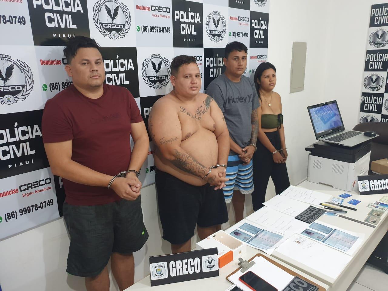 Quadrilha será interrogada e depois encaminhada para o sistema prisional
