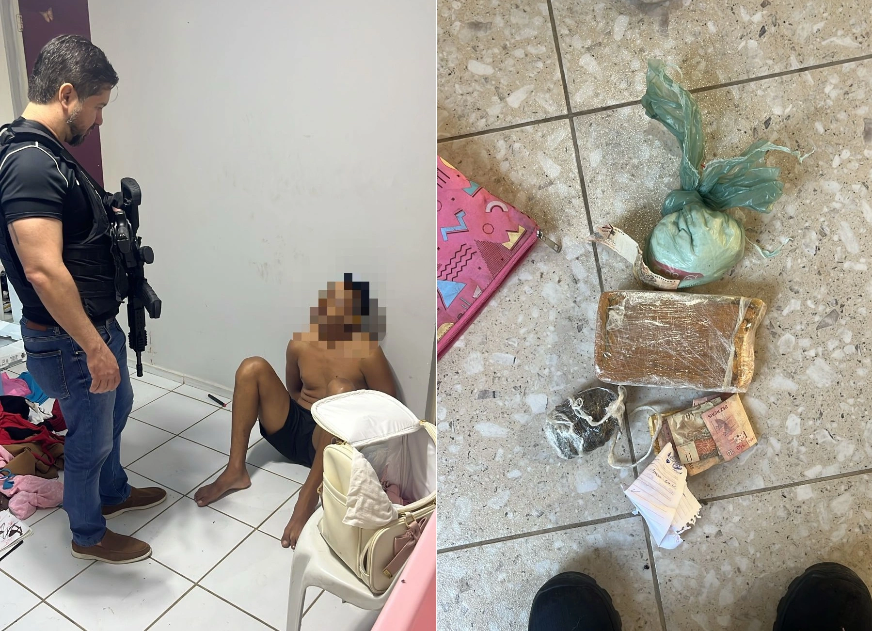 Suspeito de tráfico de drogas é preso no residencial Eduardo Costa
