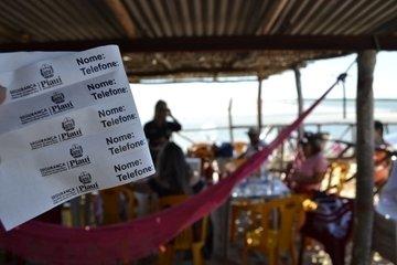 Distribuição de pulseiras