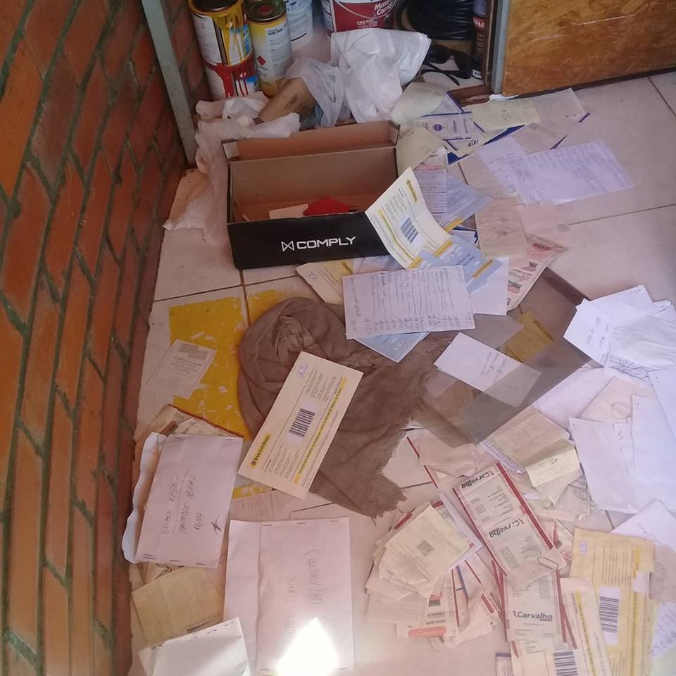 Resultado do arrombamento em um dos quiosques na Potycabana