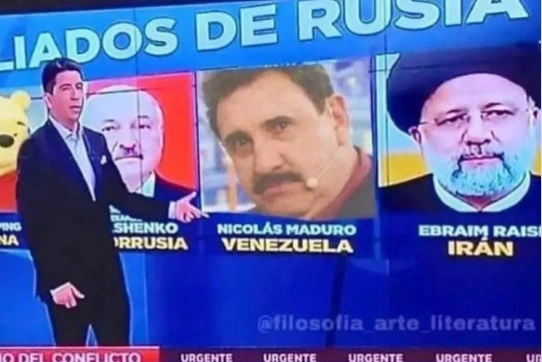 Ratinho é confundido com Nicolás Maduro em jornal chileno