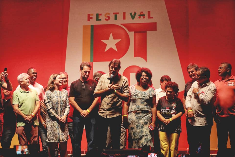 Ato de Abertura da comemoração de 40 anos do meu partido, o PT, ontem no Rio de Janeiro