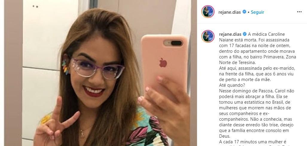Rejane Dias disse que vai lutar por aprovação de projetos que combatam o feminicídio e a violência contra a mulher