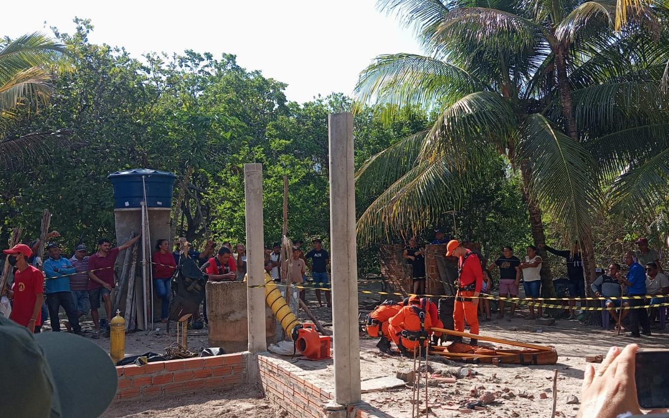Resgate de homem que caiu em poço, na zona Rural de Altos