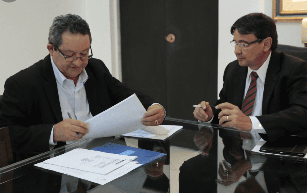 Genival Oliveira em audiência com o governador Wellington Dias