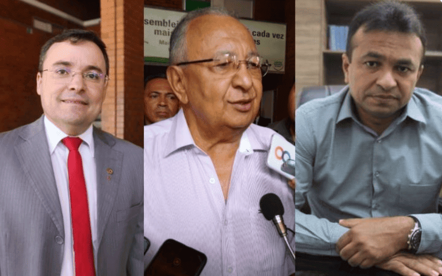 Os pré candidatos Fábio Novo, Dr. Pessoa e Fábio Abreu: