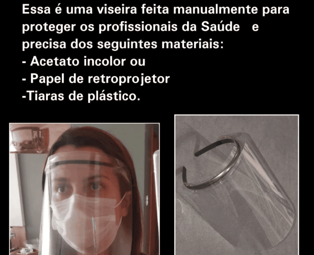 As viseiras são simples e bem feitas