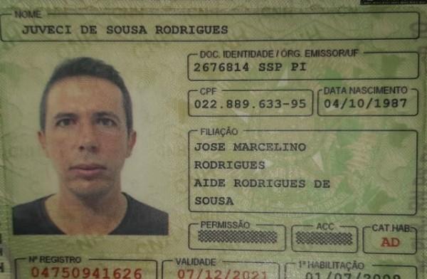 Juveci Rodrigues é de Paulistana e estava desempregado