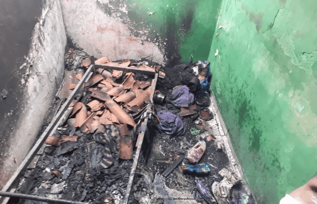 Homem morre carbonizado durante incêndio