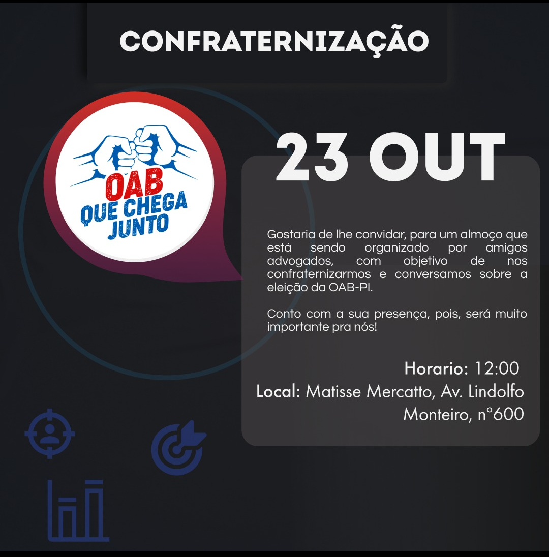 Advogados promovem almoço de confraternização antes da eleição na OAB