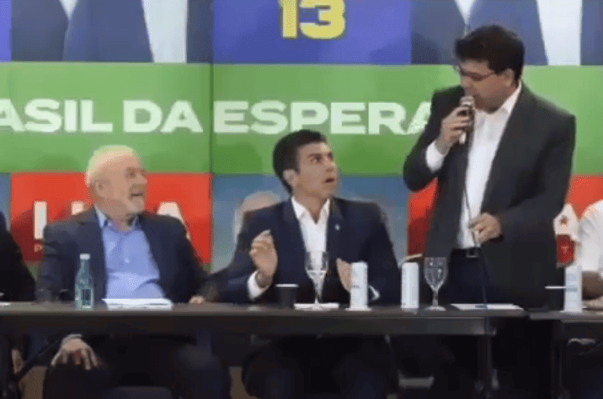 Rafael na reunião com Lula em São Paulo