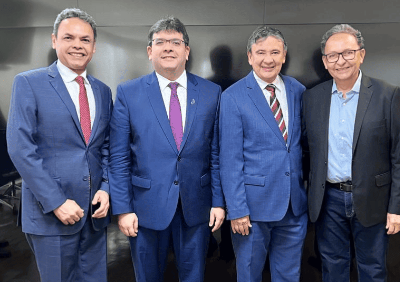Gil Carlos, Rafael Fonteles, Wellington Dias e Ednei Amorim