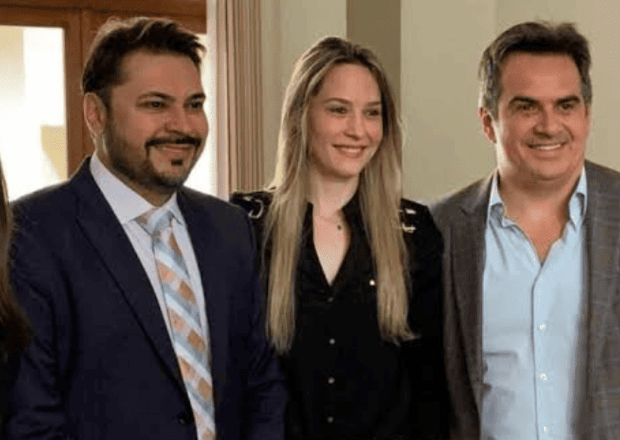 San Martin, a esposa Vanessa e o "05" Ciro Nogueira