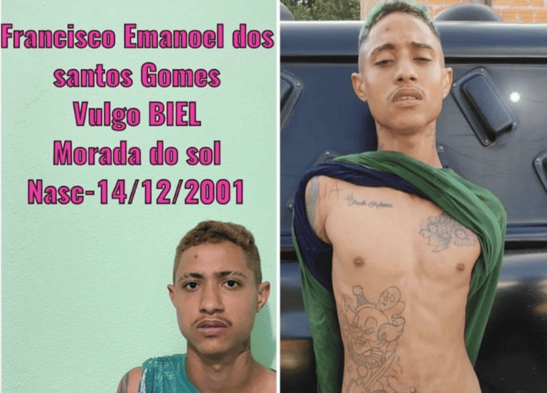 Apesar da longa ficha criminal, "Biel" estava em liberdade desde 2021
