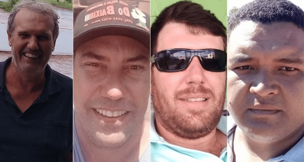 Pedro Dalcin, Luiz Dalcin, Gustavo Dalcin e Leonilton Sousa