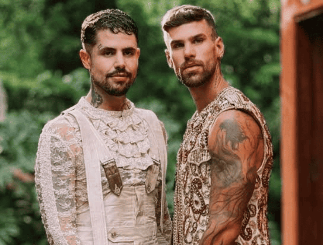 Rodrigo e Leandro oficializaram a relação de amor