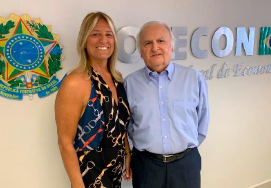 Flávia Vinhas e Paulo Dantas: nova composição no Cofecon