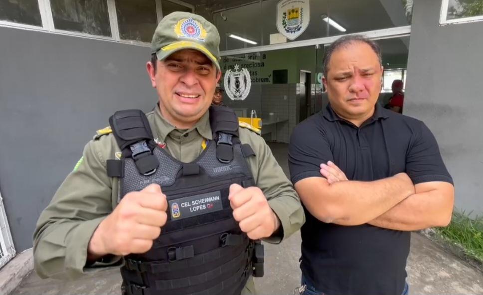 Coronel Scheyvan Lopes explicou a ação da Polícia