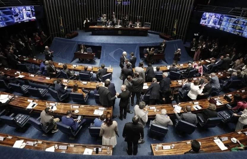 Plenário do Senado estava lotado