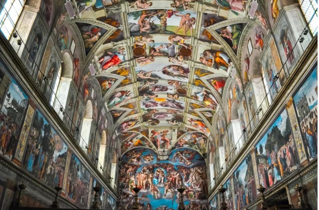 Conclave acontece dentro da Capela Sistina, cujo teto é coberto pelo famoso afresco de Michelangelo