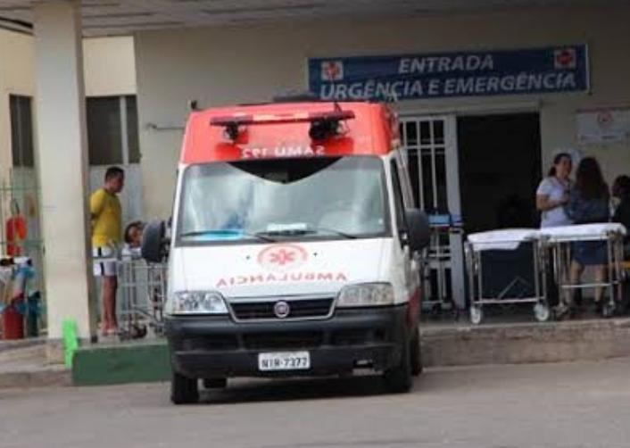 Ambulância chega ao HUT como mais uma vítima de arma de fogo
