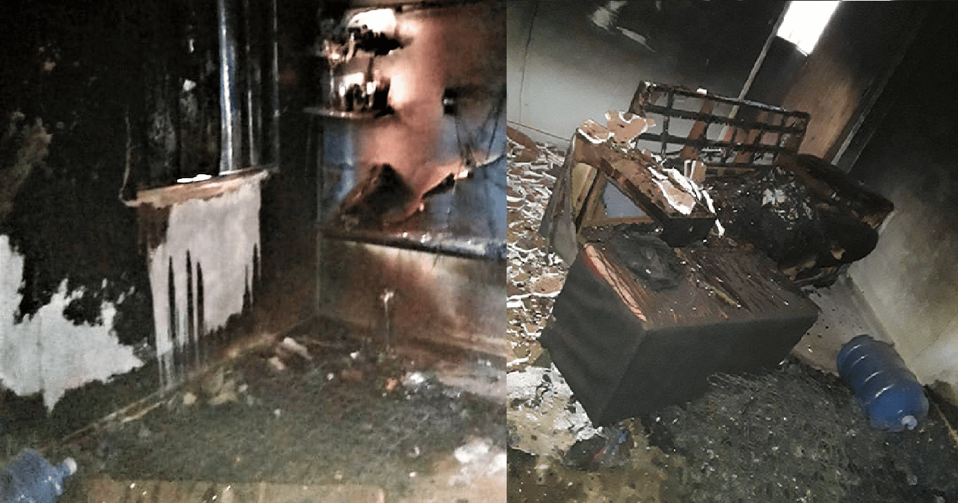Casa ficou completamente destruída