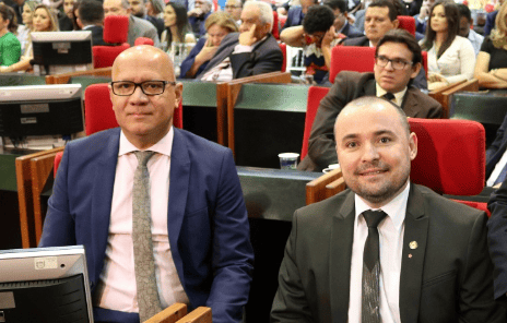 Deputados estaduais do PT Franzé Silva e Fábio Novo