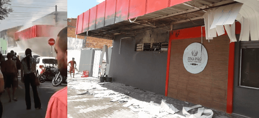 Padaria pega fogo no dia da inauguração na zona Leste de Teresina