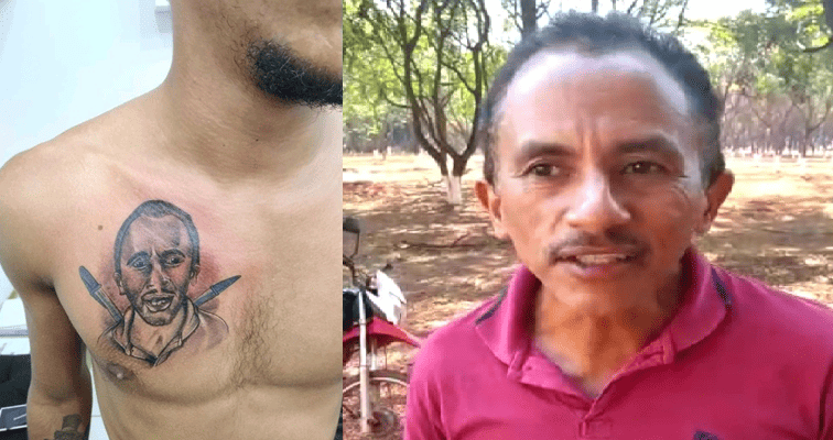 Manoel Gomes, autor do hit Caneta Azul, vira tatuagem de fã