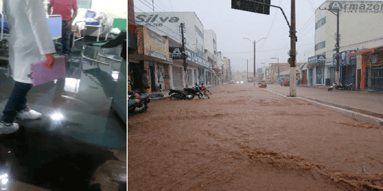 Forte chuva em Picos volta alagar hospital