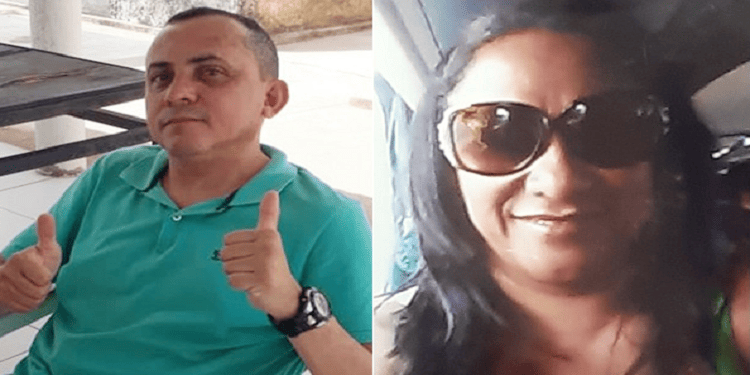 Cabo Zilmar e a ex-companheira Jocilene