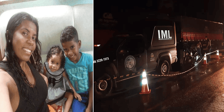 No acidente morreram a mãe e dois filhos pequenos