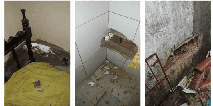 Raio atinge residência em Parnaíba