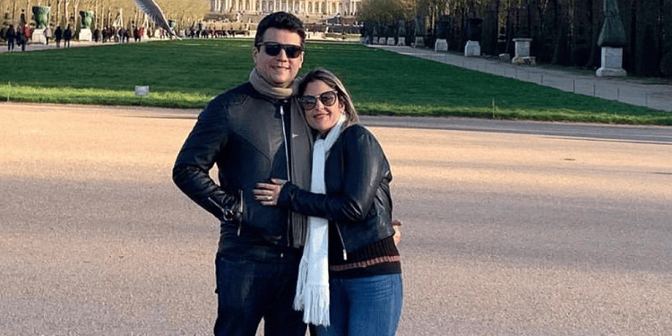 Marcelo Magno e a esposa Swellen Ramos