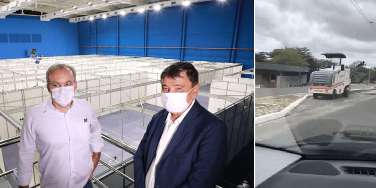 Asfalto do entorno do hospital de campanha da UFPI recebe recapeamento