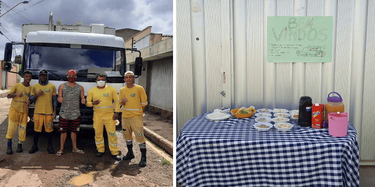Microempreendedor oferece café da manhã para garis no Dirceu II